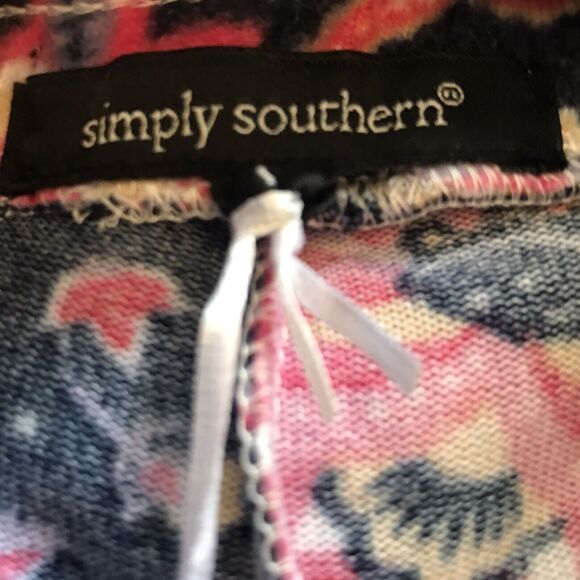 NWT Simply Southern Bloom Paisley Fleece Pajama Pants Size Large - Picture 10 of 11